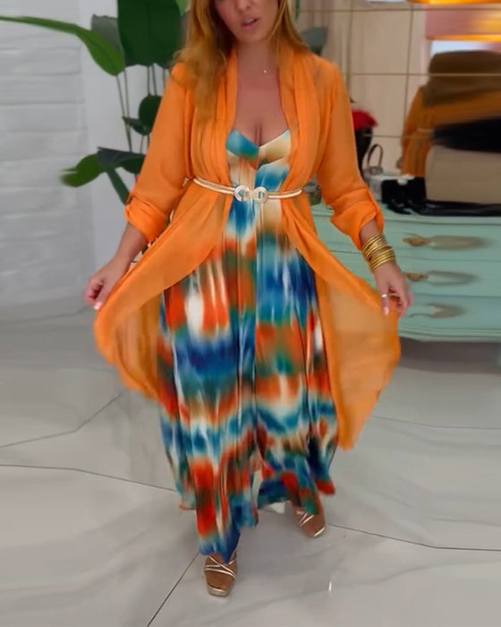 Kostym med elegant och moderiktig stil