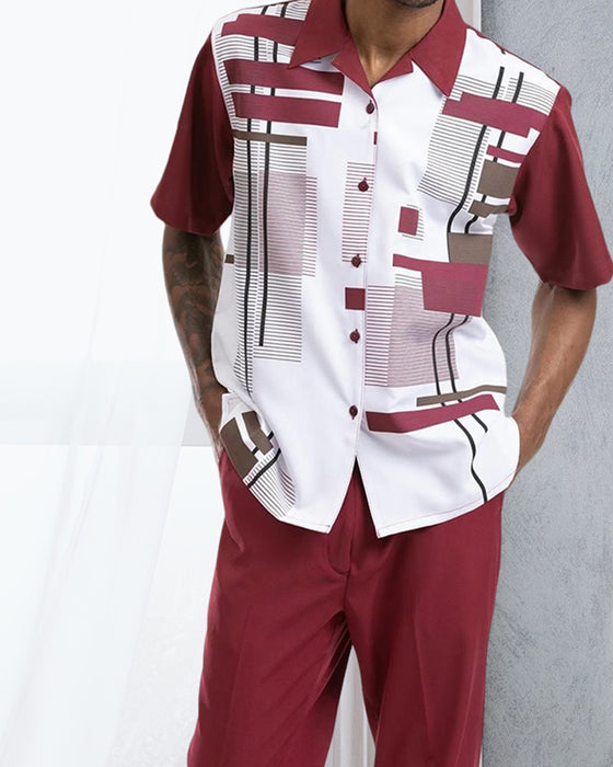 Tvådelade casual herrskjortor