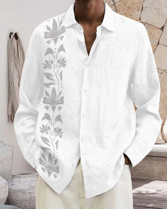 Kortärmad skjorta med tryck