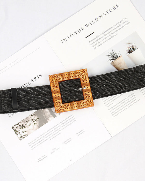 Elastiskt flätat bälte för damer