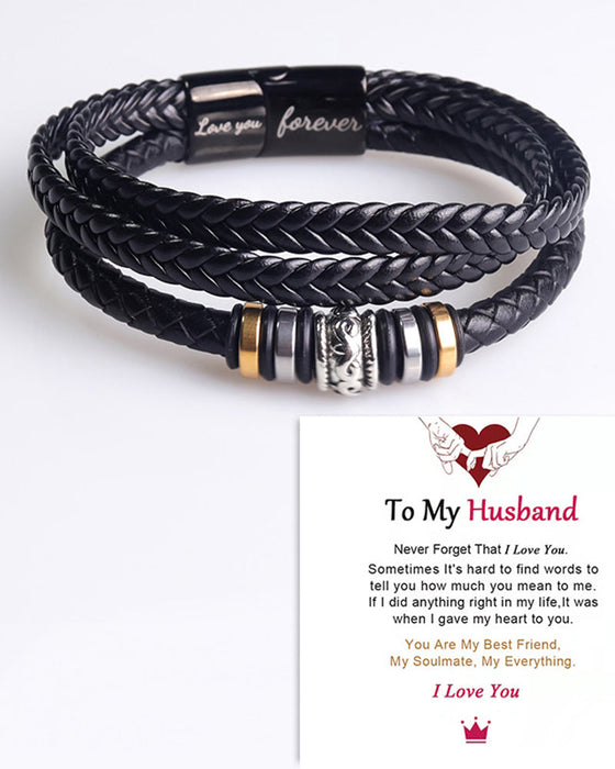 Jag kommer alltid att vara med dig dubbelradigt armband