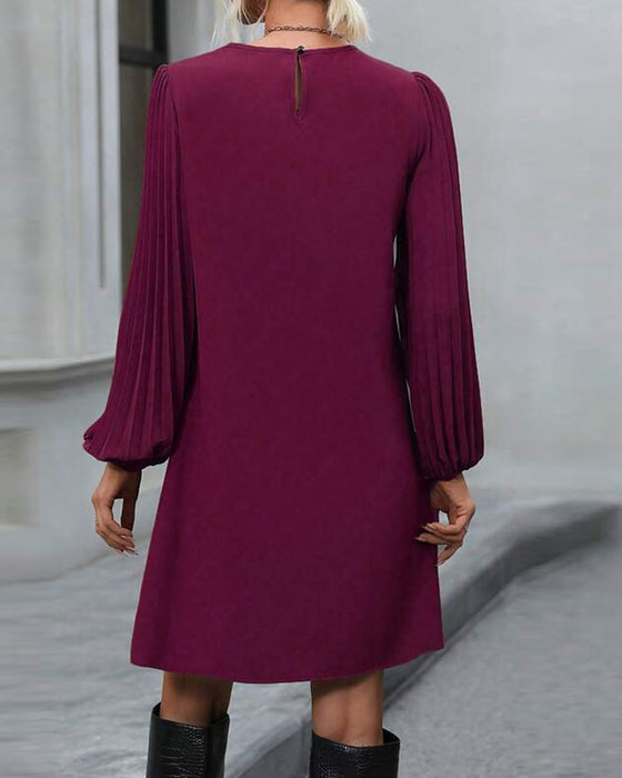 Elegant enfärgad Klänning