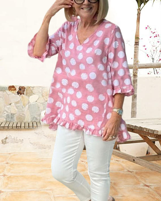 V-ringad prickiga toppar