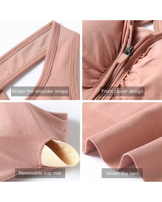 Sport-bh-väst med dragkedja