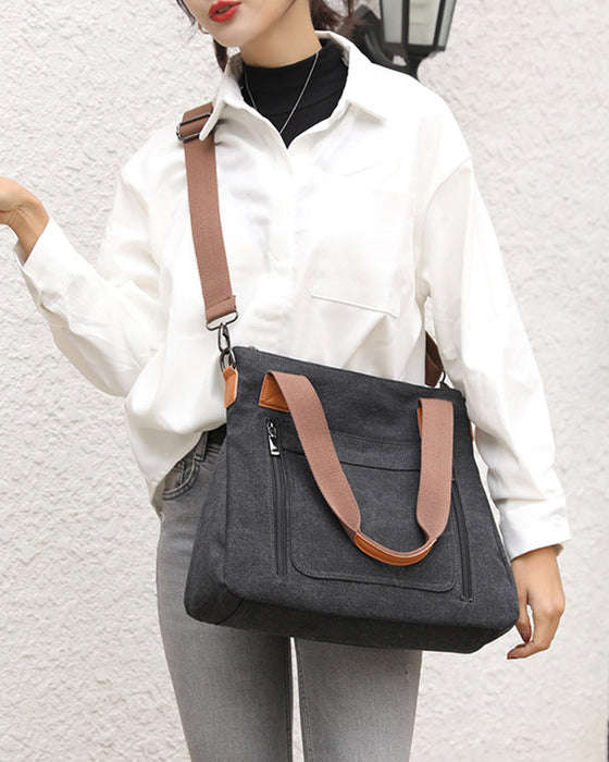 Canvasväska med stor