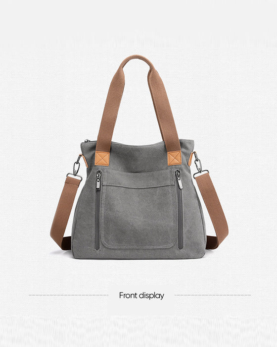 Canvasväska med stor