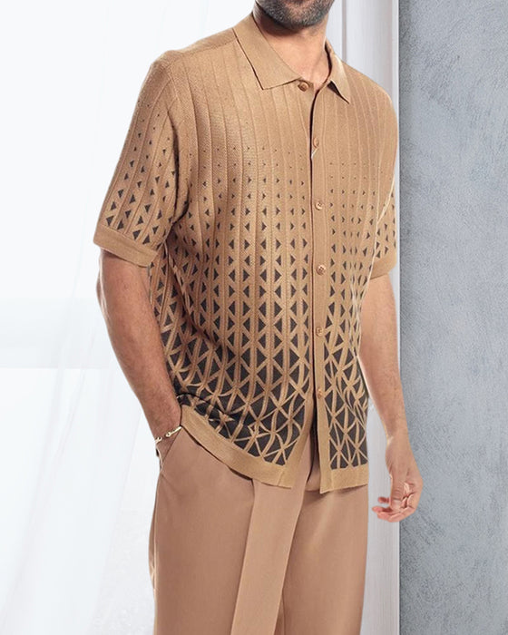 Tvådelade casual herrskjortor