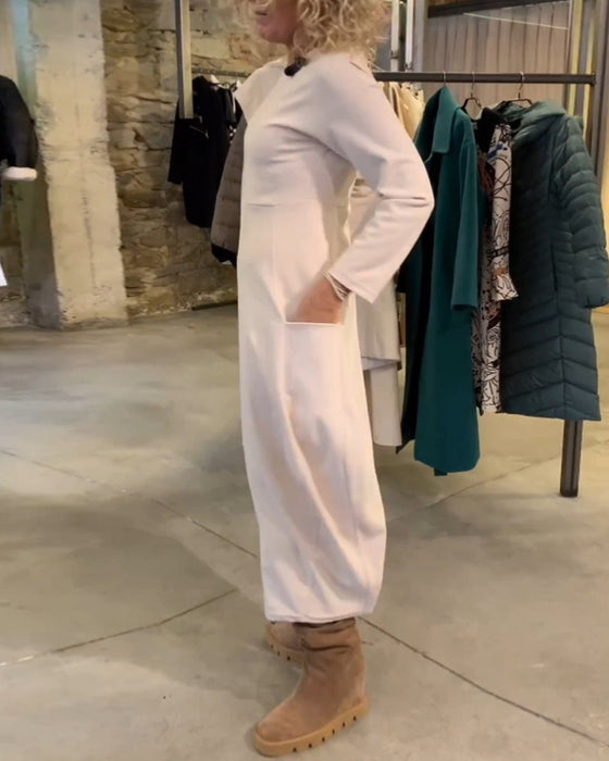 Mångsidig Klänning med rund hals