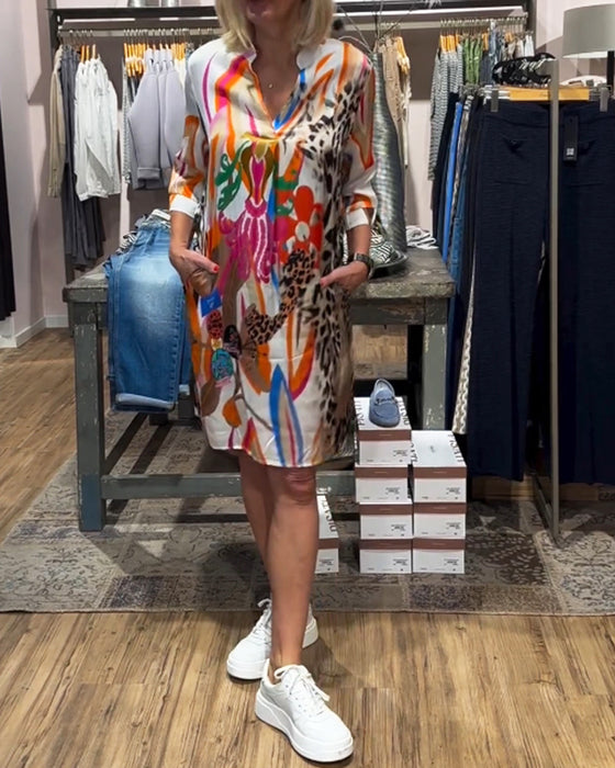 Klänning i vardagsfärg för kvinnor