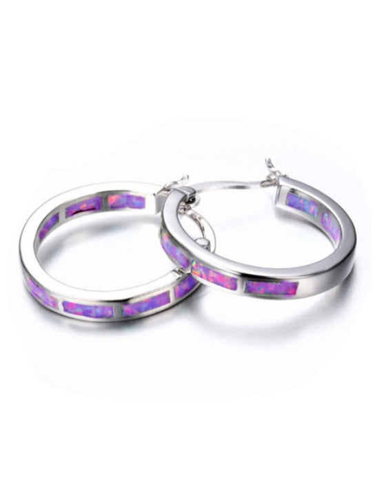 Färgglada runda örhängen