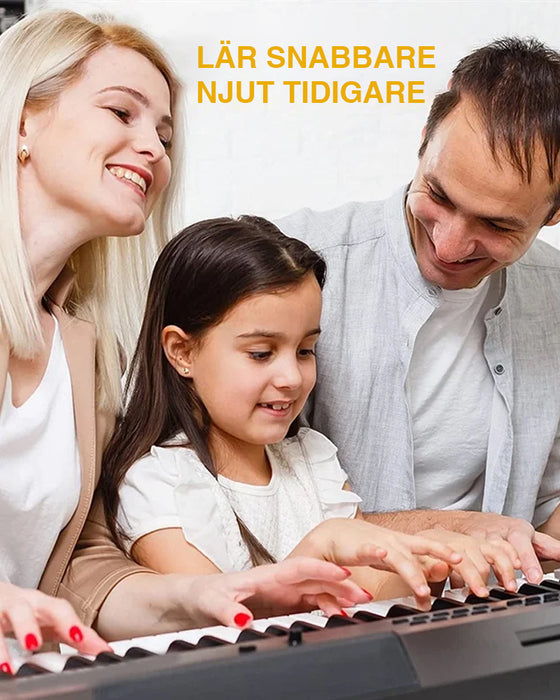 Avtagbara pianoklaviaturnotetiketter