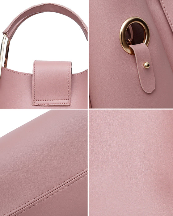 Handväska för dam axelväska 3 delar set