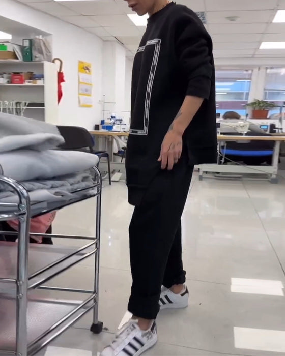 Avslappnad Moderiktig Lös Och Bekväm Kostym