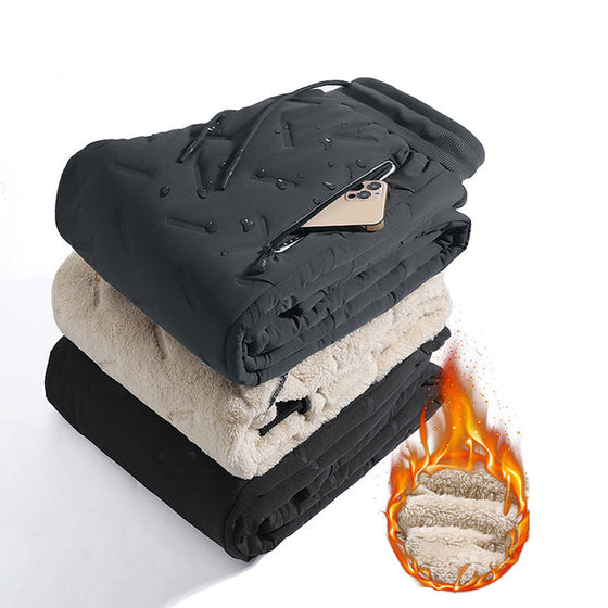 Tjock varm träningsbyxor i fleece