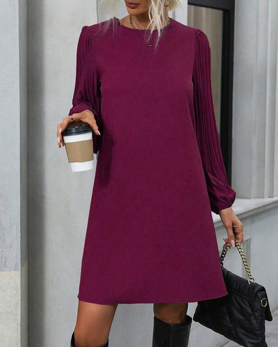 Elegant enfärgad Klänning