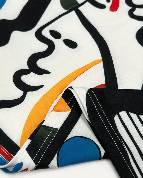 Top med abstrakt tryck