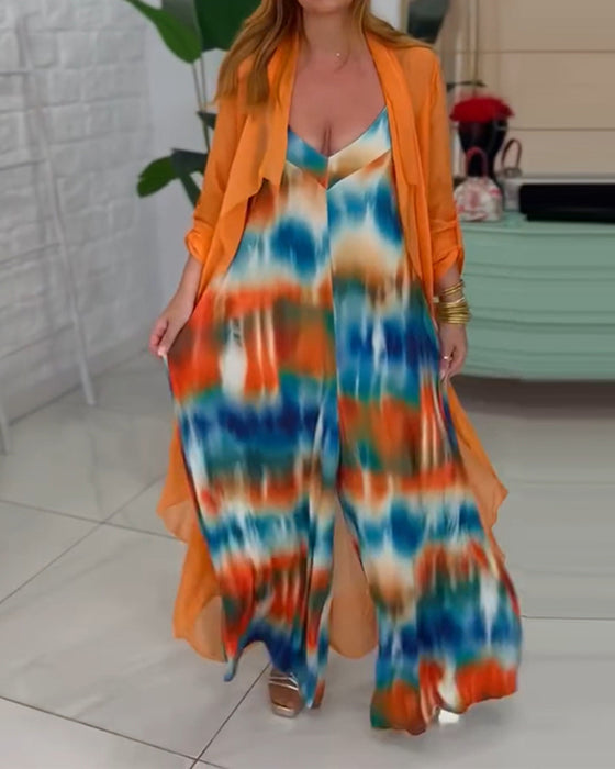 Kostym med elegant och moderiktig stil