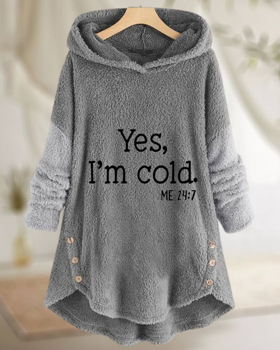 Avslappnad Långärmad Tunikatopp med tryck