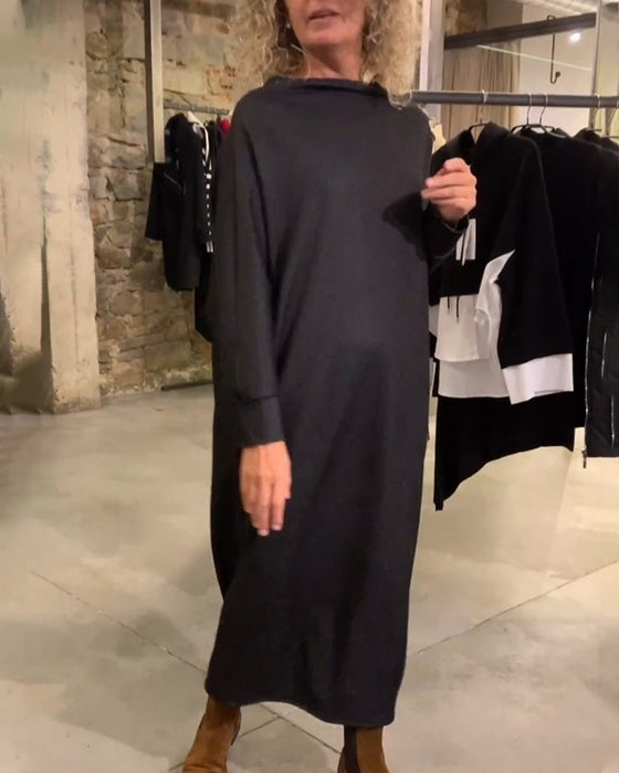 Avslappnad Omlott batikärm Klänning