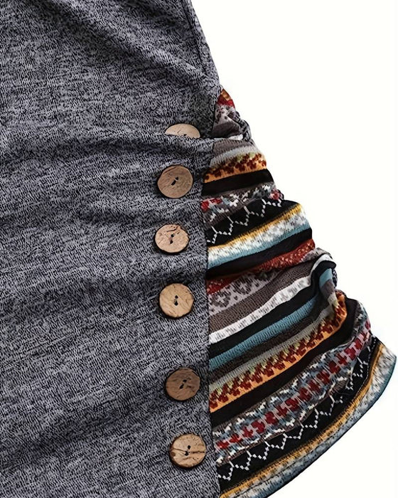 Kontrastfärgad Avslappnad hoodie