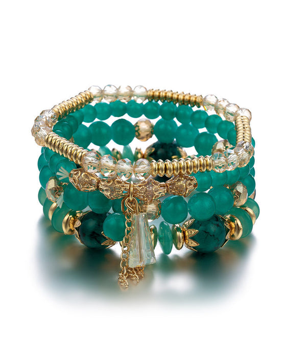 Boho Fringe Multilayer Beaded Armband