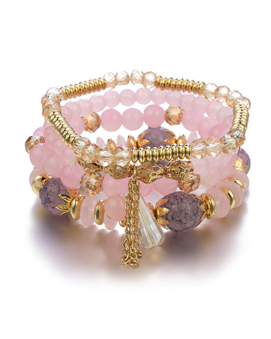 Boho Fringe Multilayer Beaded Armband