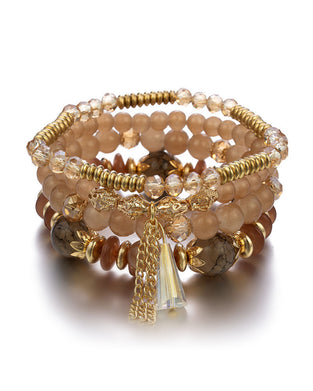 Boho Fringe Multilayer Beaded Armband