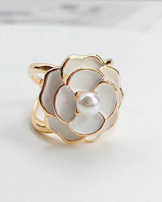 Camellia scarf buckle